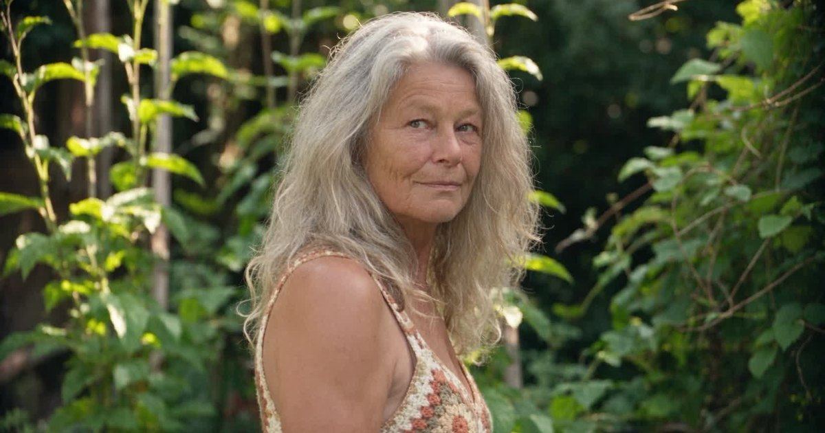 Miet Kerbusch in her garden in Broeckdael